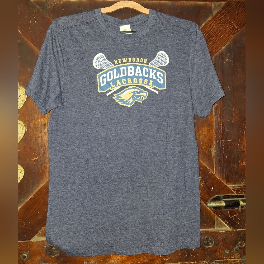 Newburgh Goldbacks Lacrosse Men's Blue T-Shirt